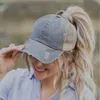 Ball Caps Vintage Ponytail Baseball Cap vrouwen verstelbare snapback hoed mesh noodlijdende zomer cap vrouw sunhat