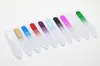 50X 35quot 9CM Glass Nail Files with plastic sleeve Durable Crystal File Nail Buffer Nail Care Colorful8009699