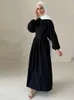 Vêtements ethniques Ramadan Linge Abaya Dubaï Turquie Islam Muslim Modest Dress Kaftan Vêtements de prière pour femmes Ka Robe Arabe Femme Musulmane D240419