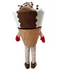 2024 Performance Ice Cream Cono Mascot Disfraz Fantazos para hombres Mujeres de halloween Mascot de traje de publicidad para trajes de publicidad