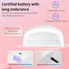 Oplaadbare UV -LED -lamp voor nagels draadloze gel Pools nageldroger Pedicure MANICURE LICHT LIDLOSS LED NAIL LAMP VOOR MANICURE 240416