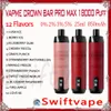 Vapme Crown Bar Pro Max 18000 Puff desechable E Cigarrillo 850mAh batería recargable 12 sabores 25ml 0% 2% 3% 5% 18K buffs de vapor
