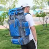 Ryggsäck 70L camping vandring vattentäta resesäckar för män kvinnor utomhus vandring ryggsäck klättring taktisk militärväska