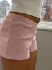 Shorts femininos Mulheres lounge cintura elástica sólida fit pijama pijama verão lasca de roupas de dormir amigável s m l