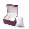 高品質のボックス枕パッケージ付きヴァインブラウンファッションウッドウォッチボックス腕時計ボックスウォッチボックスケース8545673