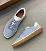 Luxury 2024 Brand Men Tennis Walk Sneakers Shoes Business Gentleman Calfskin Party Wedding Dress Man Trainers City Dress Comfort Skateboard Walking EU38-46