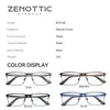 Zenottic Ally Square Progressive Prescressive Glazen voor mannen Vrouwen anti Blue Light/Pochromic optische bril 240416