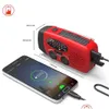 Items de nouveauté Protable Solar Hand Radio Crank Dynamo Powered AM / FM / NOAA Météo Rescue Rescue LED lampe mobile Mobile Power USB Char Dhfao