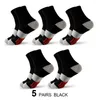 Men's Socks 5 Pairs Basketball Sweat-Absorbent Odor-Resistant Professional Running Cotton Europa League Soccer