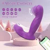 Briefes vibratrice de l'application Bluetooth portable Femelle Wiggling G Spot Clitoris Stimulateur imimique Dindo Dildo Sex Toys for Women's Pantes
