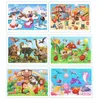 3D Puzzles Economy 30 -stycken Montessori 3D Pussel Cartoon Animal Wood Jigsaw Puzzle Board Game Education Toys for Children Gifts 240419