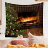 Arazzi decorazioni murali decorazioni per le vacanze camera da letto per le vacanze albero di Natale bohémien appeso per camino