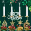 Bandlers Santa Claus Candlestick Snowflake Star Christmas Ornement Giftop pour la décoration de table