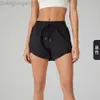 Desginer Alooo Yoga Shorts Woman Pant Top Women Shorts Womens Quick Dry Breathable Two Piece Fitness Anti Shining Marathon Running Pants