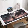 Muisblokken Pols Rests Moon Samurai XXL Mouse Pad 900x400 Non Slip Rubber Toetsenbord Game Pad Playmat Desktop Computer en Office Mouse Pad Animation G Y240504 6UTO