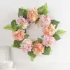 Decorative Flowers Battery Powe Christmas Wreath Outdoor For Front Door Festive Dead Branch Hydrangea Decoration European And