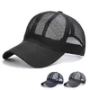 Ball Caps Baseball Cap Men Dames Zomer Solid dunne volle gaas draagbare snel droge ademende zon hoed tennis lopende wandelcamping