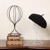 Jewelry Pouches Metal Hat Display Stand Fashion Storage Rack Hollowed-out Balloon Shaped Tabletop Holder For Or Baseball Dropship