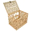 Party Supplies DIY Wedding Cards Box Rustic Wood Case Holder Decoration