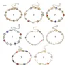 Link Bracelets X7YA Beads Alloy Material Colorful Women Bangles For Girls