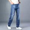 Colori per jeans maschili 6 primavera estate sottile a gamba dritta in stile classico pantaloni estesi vagda maschio più dimensioni 40 42 44