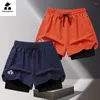 Herren-Shorts Basketball-Fitness-Training Jogging Sports Sommer Schnelltrocknend atmungsaktives Doppelschicht-Freizeitstrand