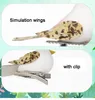 Decoratieve beeldjes 12 -stcs/set simulatie vogels modellen met clip kunstmatige schuim dierentakken Decor Diy Wedding Home Garden ornament