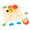 PUZZLE 3D 1pc 14,7 cm/5.79in puzzle 3D in legno Game Cartoon Pattern Animal Montessori Early Educational Toys for Children 240419