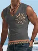 Mäns t-shirts herr tank top slangess t-shirt mönster tryck sommarsport som kör gym designern casual muskel slangess kläder 3D tryckt T240419