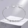 Chaîne Vnox 2/3/4/5 mm Bracelets à chaîne torsadé pour femmes hommes Gold Couleur en acier inoxydable Chaîne Réglable Minimaliste bijoux en métal D240419