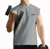 Heren tanktops fitness groot formaat sport mouwloos snel drogende stretchvest ademend dunne vest