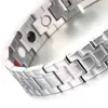 Bracelets de liaison Style Bracelet magnétique de germanium en acier inoxydable vintage pour femme hommes mode santé énergie bijoux cadeaux