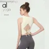 Desginer Alooo Yoga Top Shirt Clothe Short Woman Al Same Sports Fashion Back Bluse Casufity Running Shock -Profir Vest