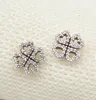 Edell Authentic 100% 925 Boucles d'oreilles en argent sterling bijoux de luxe Love CZ Diamond Clover Loved Hollow Brand Ear Ear Cuff9759313