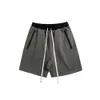 Double Fog Line Pocket Zipper Shorts occasionnels de taille pour hommes quart-arrière pour hommes