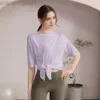 Desguerger Als Yoga Aloe Top Shirt Centrhe Femme Summer NOUVEAU NOUVEAU SPORT TOP LOBLE ÉCLAIR