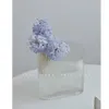 Vases Ins Style Glass Vase Salon Fleurs séchées Fleurs transparentes Accessoires de décoration de maison Fleur de bouche large