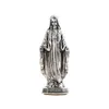 Kirche Mary Crafts Zink Legierung Metall Jungfrau Maria Statuen Ornamente Wand Antique Home Chapel Dekor 240418