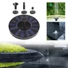 Trädgårdsdekorationer Solar Floating Water Fountain Bird Bath Pump Powered For