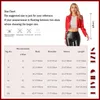 Women's Jackets Fashion Long Sleeve Crop Jacket For Women Glossy Patent Leather Lapel Cropped Coat Ladies Wetlook Clubwear Cosplay Party