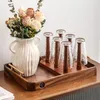 Kök förvaring Rosewood Cup Rack: Upp och ner dräneringshylla Dammsäkra kaffemugghållare Elegant och hållbart tillbehör "