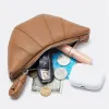 Purses Women Coin Purse Fancy Croissant Fashion Small Hobo Wallet Retro Mini Makeup Pouch Bag Coin Pouch Pouch Copping äkta läder