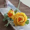 Fleurs décoratives 2 têtes Silk Classic Peony Artificial Flower Wedding Home Interior Table Decoration Party Christmas Scrapbooking Fake