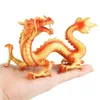 Dekorativa figurer kinesiska drake figurinsamling utbildningsheminredning realistiska detaljerade actionfigurer för ålder 3 flickor pojkar gåva