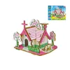 3D Puzzles 3D Wooden Puzzle Jigsaw House Villa Architectural Models DIY Assembled Combination Kids Handmade Craft Puzzle Decoration 240419