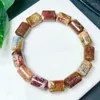 Link Bracelets Natural Ocean Jasper Bucket Bracelet Fashion Gemstone Crystal Jewelry Women Healing Bohemia Holiday Gift 10x16mm