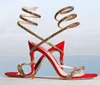 Ladies Crystal Sexy Embellished Rhinestone Sandals Snake Stiletto Heels Womens High Heeled Designer Ankle Wraparound Eve