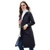 Trench Coats pour femmes 2024 Automne Femmes Vestes à capuche à manches longues Vestes imperméables Design mode Design décontracté Europe Europe Dames Outwear