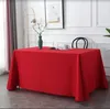 Tableau de table pure Couleur épaissie nappe exposition de bureaux rectangulaires
