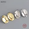 Orecchini per borchie OUFEI 925 Sterling Silver Flat Temperament Korea for Women Fashion Belield Piccoli gioielli di lusso